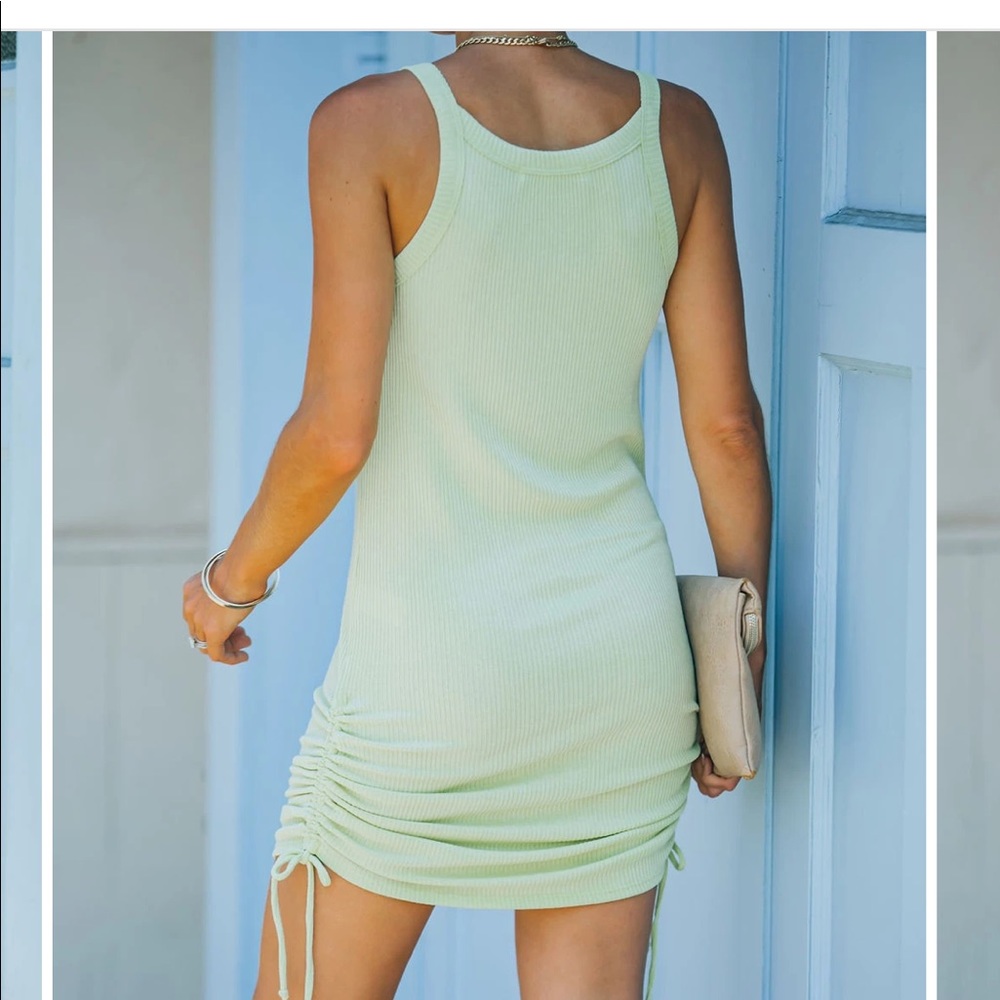 AMBROSIA RUCHED KNIT DRESS - Picture 2 of 3